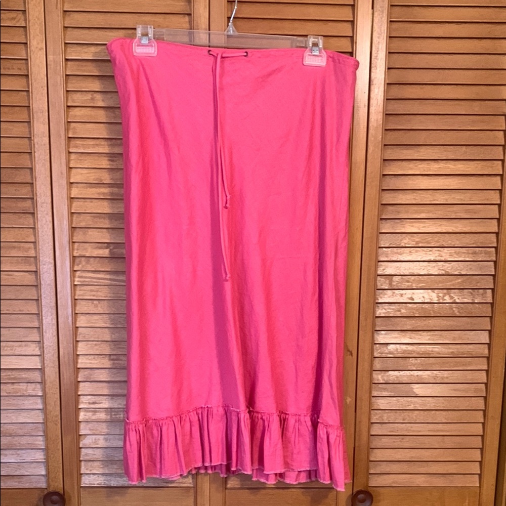 J. Crew Linen Maxi/midi Skirt
